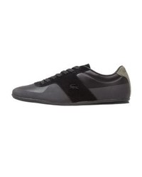 Baskets basses noires Lacoste