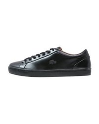 Baskets basses noires Lacoste