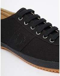 Baskets basses noires Fred Perry