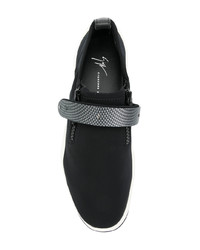 Baskets basses noires Giuseppe Zanotti Design