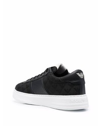 Baskets basses noires Emporio Armani