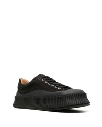 Baskets basses noires Jil Sander