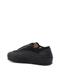 Baskets basses noires Jil Sander