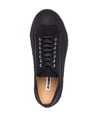 Baskets basses noires Jil Sander