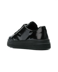 Baskets basses noires Prada