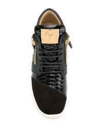 Baskets basses noires Giuseppe Zanotti Design