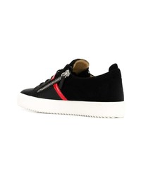 Baskets basses noires Giuseppe Zanotti Design