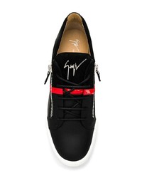 Baskets basses noires Giuseppe Zanotti Design