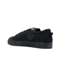 Baskets basses noires Adidas By Raf Simons