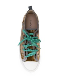 Baskets basses olive Lanvin