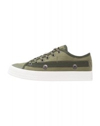 Baskets basses olive