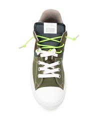 Baskets basses olive Maison Margiela