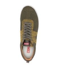 Baskets basses olive Camper