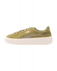 Baskets basses olive Puma