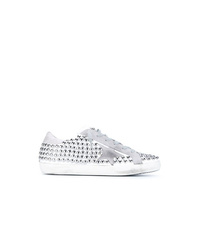 Baskets basses ornées blanches Golden Goose Deluxe Brand