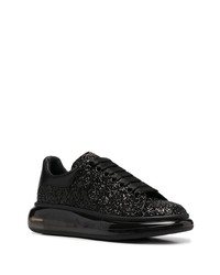 Baskets basses pailletées noires Alexander McQueen