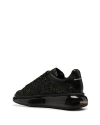 Baskets basses pailletées noires Alexander McQueen