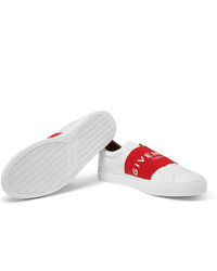 Baskets basses rouge et blanc Givenchy
