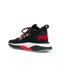 Baskets basses rouge et noir Puma