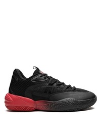 Baskets basses rouge et noir Puma