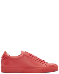 Baskets basses rouges Givenchy
