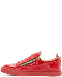 Baskets basses rouges Giuseppe Zanotti