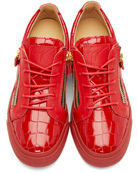 Baskets basses rouges Giuseppe Zanotti