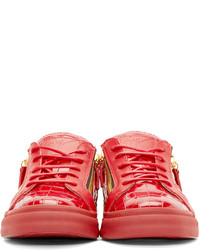 Baskets basses rouges Giuseppe Zanotti