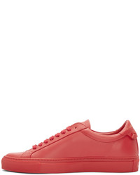 Baskets basses rouges Givenchy