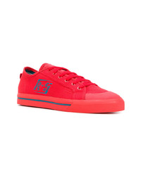 Baskets basses rouges Adidas By Raf Simons