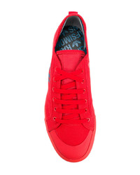 Baskets basses rouges Adidas By Raf Simons