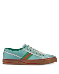 Baskets basses turquoise Gucci