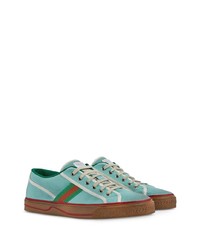 Baskets basses turquoise Gucci