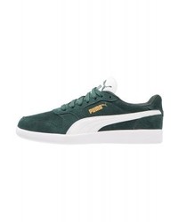 Baskets basses vert foncé Puma