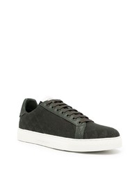 Baskets basses vert foncé Emporio Armani