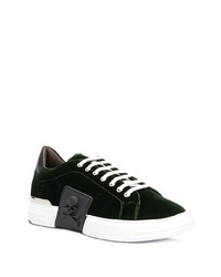 Baskets basses vert foncé Philipp Plein