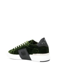 Baskets basses vert foncé Philipp Plein