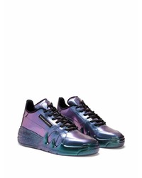 Baskets basses violettes Giuseppe Zanotti