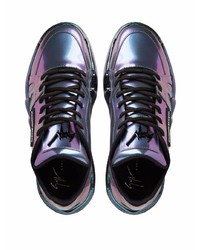 Baskets basses violettes Giuseppe Zanotti