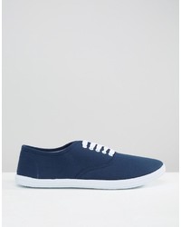 Baskets bleu marine Asos