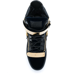 Baskets bleu marine Giuseppe Zanotti Design