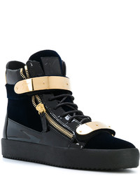 Baskets bleu marine Giuseppe Zanotti Design