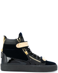 Baskets bleu marine Giuseppe Zanotti Design