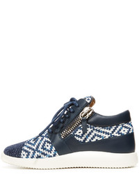 Baskets bleu marine Giuseppe Zanotti