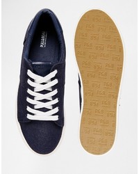 Baskets bleu marine Pull&Bear