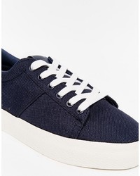 Baskets bleu marine Pull&Bear