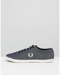 Baskets bleues Fred Perry