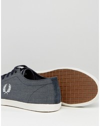 Baskets bleues Fred Perry