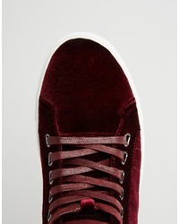 Baskets bordeaux Asos