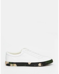 Baskets camouflage blanches Asos